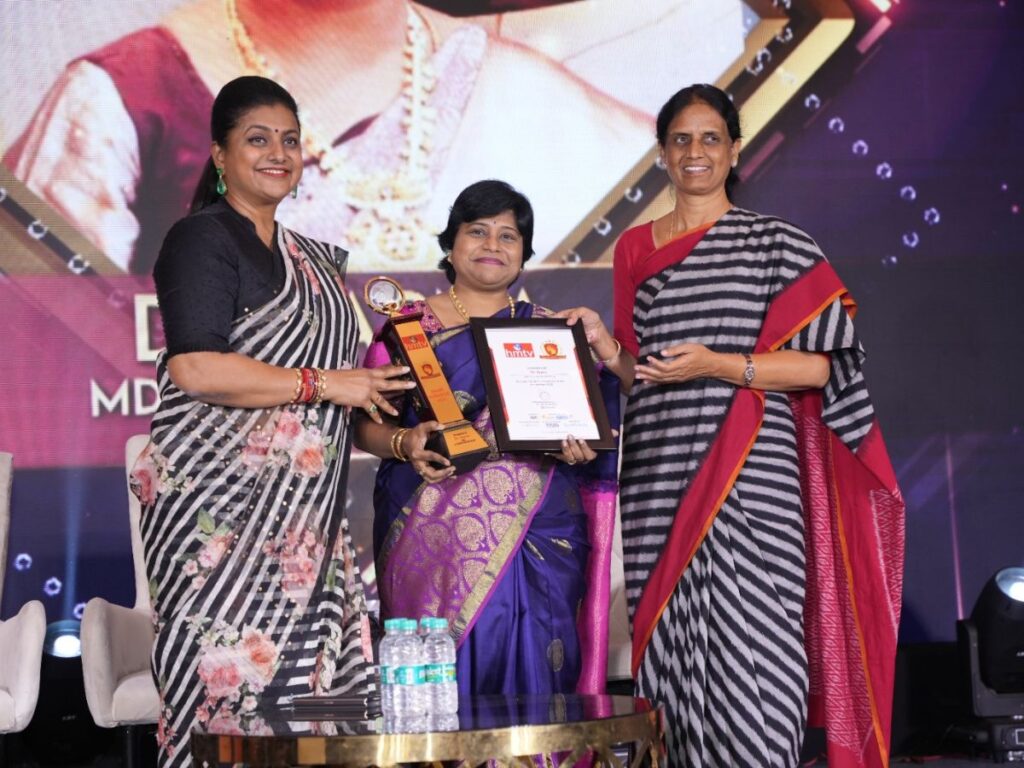 Dr. Gunda Sapna Prakash Rao, founder & CEO of Scure Super Speciality Hospital has received the Prestigious HMTV Nari Puraskar 2023.